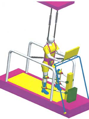 Robotic Leg Brace Demonstration Image