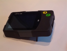 Opal handheld video magnifer with writing legs extended