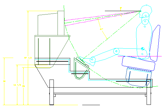 Orignal concept drawing for building a new computer table