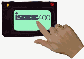 image of a finger touching the isaac screen